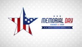 Memorial day illustration with american flag. Vector background Royalty Free Stock Photos Memorial day illustration with american flag. Vector background Royalty Free Stock Photos