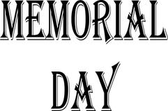 Memorial day text sign illustration Royalty Free Stock Image Memorial day text sign illustration Royalty Free Stock Image