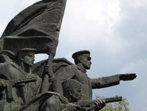 Memoriale sovietico di guerra di era Fotografie Stock Libere da Diritti Memoriale sovietico di guerra di era Fotografie Stock Libere da Diritti