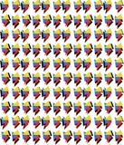 Memphis-stil för primär färg geometrisk modell stock illustrationer Memphis-stil för primär färg geometrisk modell stock illustrationer