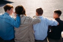 Men friendship teenager hug bff support unity stock photo Men friendship teenager hug bff support unity stock photo