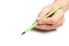 Men`s hand holding wooden pencil on isolated backgroung, close up royalty free stock photo Men`s hand holding wooden pencil on isolated backgroung, close up royalty free stock photo