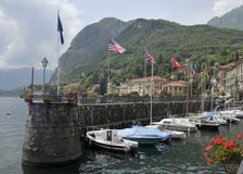 Menaggio Harbour On Lake Como Stock Image
