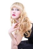 Menina com cabelo curly imagens de stock royalty free Menina com cabelo curly imagens de stock royalty free