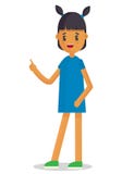 Menina do desenho do vetor no fundo branco ilustração do vetor Menina do desenho do vetor no fundo branco ilustração do vetor