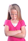 Menina irritada
