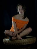 Menina triste fotos de stock royalty free Menina triste fotos de stock royalty free