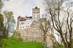 Mening bij Zemelenkasteel, Roemenië stock afbeeldingen Mening bij Zemelenkasteel, Roemenië stock afbeeldingen