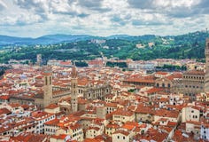 Mening over Florence, Italië royalty-vrije stock foto Mening over Florence, Italië royalty-vrije stock foto
