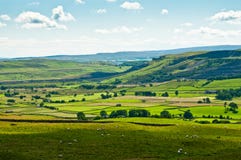 Mening over Noord-Yorkshire stock fotografie Mening over Noord-Yorkshire stock fotografie