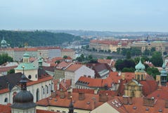 Mening van de oude stad Praag, Tsjechische Republiek royalty-vrije stock foto's Mening van de oude stad Praag, Tsjechische Republiek royalty-vrije stock foto's