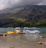 Mening van het eiland Kreta, Griekenland van Meerkournas stock foto Mening van het eiland Kreta, Griekenland van Meerkournas stock foto