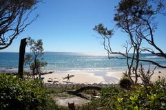 Mening van het Noosa de Nationale Park royalty-vrije stock foto's Mening van het Noosa de Nationale Park royalty-vrije stock foto's