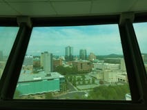 Mening van Knoxville, Tennessee van observatietoren stock foto Mening van Knoxville, Tennessee van observatietoren stock foto