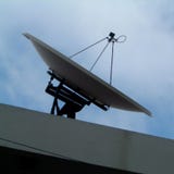 Mening van Satellietantennes stock fotografie Mening van Satellietantennes stock fotografie
