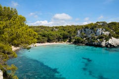 menorca plażowy wysp macarella menorca Spain obraz royalty free menorca plażowy wysp macarella menorca Spain obraz royalty free
