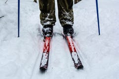Mens het ski?en stock fotografie Mens het ski?en stock fotografie