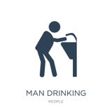 mensen drinkwater in openbare ruimtepictogram in in ontwerpstijl mensen drinkwater in openbare ruimtepictogram op wit wordt geïso royalty-vrije illustratie mensen drinkwater in openbare ruimtepictogram in in ontwerpstijl mensen drinkwater in openbare ruimtepictogram op wit wordt geïso royalty-vrije illustratie