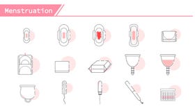 Menstrual powiązana produkt ikona royalty ilustracja Menstrual powiązana produkt ikona royalty ilustracja