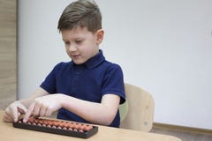 Mental arithmetic school. Japanese abacus. royalty free stock image Mental arithmetic school. Japanese abacus. royalty free stock image