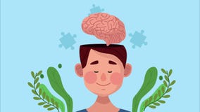 Mental Health Animation with Young Man and Brain Stock Video - Video of  depression, medical: 197305457