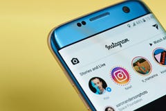 Menu d'application d'Instagram Menu d'application d'Instagram