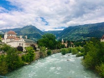 Merano, Italië, Zuid-Tirol, Europa royalty-vrije stock afbeelding Merano, Italië, Zuid-Tirol, Europa royalty-vrije stock afbeelding