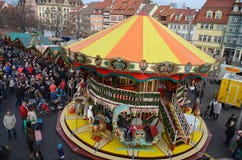 Mercado de la Navidad de Erfurt - Alemania fotos de archivo libres de regalías Mercado de la Navidad de Erfurt - Alemania fotos de archivo libres de regalías