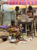 Mercado en Ghana foto de archivo libre de regalías Mercado en Ghana foto de archivo libre de regalías