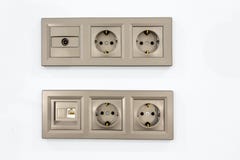 Mercados eléctricos entrados para la TV y Internet foto de archivo Mercados eléctricos entrados para la TV y Internet foto de archivo