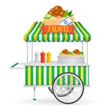 Mercato di strada del Falafel Vettore illustrazione di stock Mercato di strada del Falafel Vettore illustrazione di stock