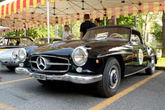 Mercedes 300 SL Gullwing at Bergamo Historic Grand Prix 2017 Royalty Free Stock Images Mercedes 300 SL Gullwing at Bergamo Historic Grand Prix 2017 Royalty Free Stock Images