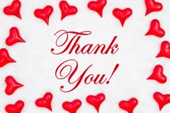 Merci message avec les coeurs rouges images libres de droits Merci message avec les coeurs rouges images libres de droits