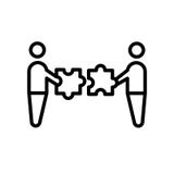 mergers and acquisitions icon isolated on white background stock illustration mergers and acquisitions icon isolated on white background stock illustration