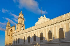 Merida San Idefonso cathedral of Yucatan royalty free stock image Merida San Idefonso cathedral of Yucatan royalty free stock image