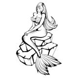 mermaid Hand getrokken meermin De wereld van de fantasie royalty-vrije illustratie mermaid Hand getrokken meermin De wereld van de fantasie royalty-vrije illustratie