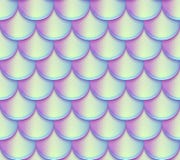 Mermaid tail scales vector seamless pattern. Holographic bright fish texture stock illustration Mermaid tail scales vector seamless pattern. Holographic bright fish texture stock illustration