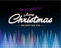Merry Christmas abstract colorful tree background vector illustration Merry Christmas abstract colorful tree background vector illustration