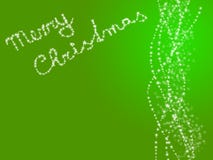Merry christmas background. Lighting bulbs at green background with christmas description stock illustration Merry christmas background. Lighting bulbs at green background with christmas description stock illustration
