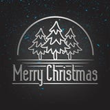 Merry Christmas Gold Lettering Greeting Card stock illustration Merry Christmas Gold Lettering Greeting Card stock illustration
