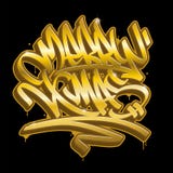 Merry Christmas graffiti style lettering card stock illustration Merry Christmas graffiti style lettering card stock illustration