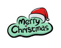 Merry Christmas Lettering Card Royalty Free Stock Photo - Image: 33317175