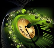 Merry Christmas and happy New Year background. Gold and green vector illustration Merry Christmas and happy New Year background. Gold and green vector illustration
