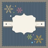 Merry Christmas And Happy New Year Card. With Colorful Snowflakes vector illustration Merry Christmas And Happy New Year Card. With Colorful Snowflakes vector illustration