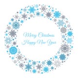 Merry Christmas and Happy New Year card with snowflakes. Merry Christmas and Happy New Year card with blue and gray snowflakes. Vector illustration for postcard vector illustration Merry Christmas and Happy New Year card with snowflakes. Merry Christmas and Happy New Year card with blue and gray snowflakes. Vector illustration for postcard vector illustration