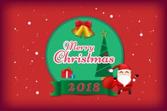 Merry Christmas and happy new year concept on red color background. Vector illustration design. EPS10 stock illustration Merry Christmas and happy new year concept on red color background. Vector illustration design. EPS10 stock illustration