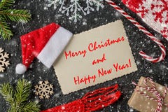 Merry Christmas and happy new year greeting card royalty free stock images Merry Christmas and happy new year greeting card royalty free stock images