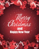 Merry Christmas and New Year vector card. Harvest fest design perfect for prints,flyers,banners, invitations, promotions and more. royalty free illustration Merry Christmas and New Year vector card. Harvest fest design perfect for prints,flyers,banners, invitations, promotions and more. royalty free illustration