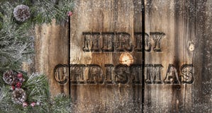 Merry Christmas Rustic Boards