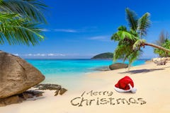 Merry Christmas from the tropical beach